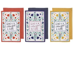 Ladelle Villa Colourful Life Assorted 2pk Kitchen Towel