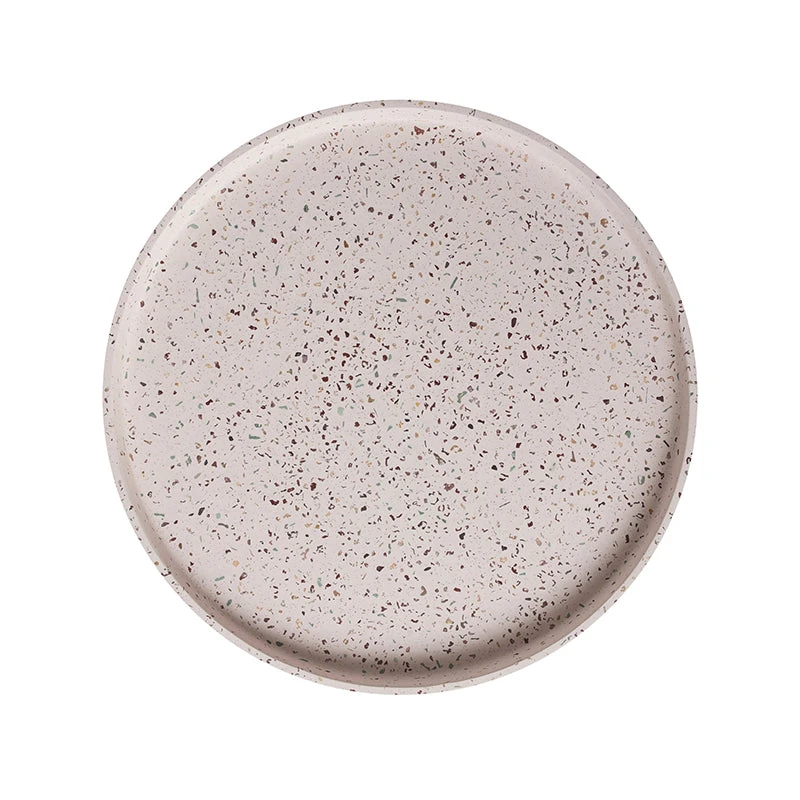 Maxwell And Williams Livvi Terrazzo Round Serving Tray 36cm Blush Gift Boxed - Image 2