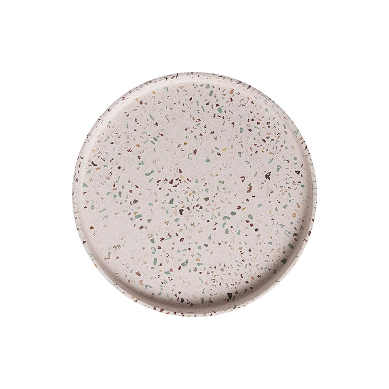 Maxwell And Williams Livvi Terrazzo Round Serving Tray 26cm Blush Gift Boxed - Image 2