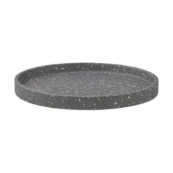 Maxwell And Williams Livvi Terrazzo Round Serving Tray 36cm Charcoal Gift Boxed