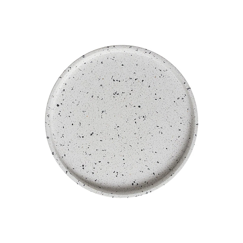 Maxwell And Williams Livvi Terrazzo Round Serving Tray 26cm White Gift Boxed