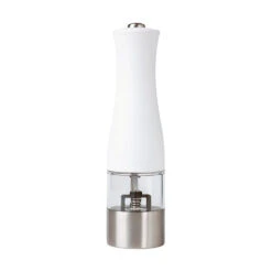 Maxwell And Williams Cosmopolitan Electric Salt/Pepper Mill 21cm White Gift Boxed