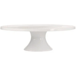 Maxwell And Williams White Basics Diamonds Footed Cake Stand 30cm Gift Boxed