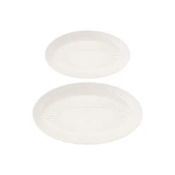Maxwell And Williams Radiance Serving Platter Set Of 2 White Gift Boxed