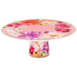 Maxwell And Williams Teas And Cs Dahlia Daze Footed Cake Stand 28cm Pink Gift Boxed