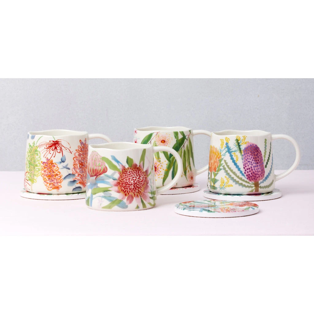 Maxwell And Williams Royal Botanic Gardens Native Blooms Mug 350ML Eucalypts - Image 2