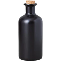 Maxwell And Williams Epicurious Oil Bottle Cork Lid 500Ml Black Gift Boxed