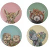 Maxwell And Williams Marini Ferlazzo Wild Planet Bamboo Plate 20cm Set Of 4 Assorted