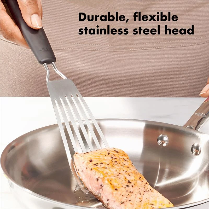 OXO Little Fish Turner Stainless Steel - Image 2