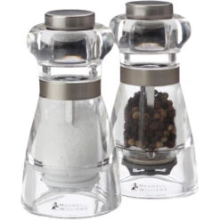 Maxwell And Williams Dynasty Acrylic Salt And Pepper Mill Set - 11cm