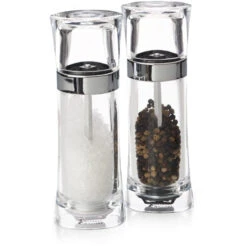 Maxwell And Williams Click Acrylic Salt And Pepper Mill Set - 18cm
