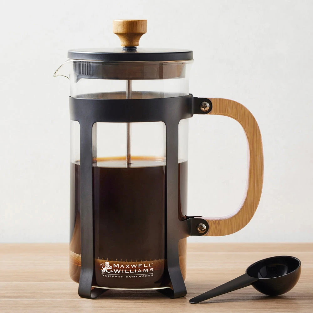 Maxwell And Williams Blend Sumatra Coffee Plunger 1L - Black / Bamboo - Image 2