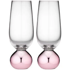 TEMPA Astrid Rose Set Of 2 Champagne Glass