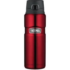 Thermos Stainless King Vacuum Insulated Bottle With Flip Lid 710ml - Red