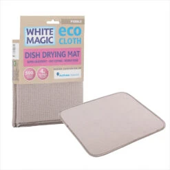 White Magic Dish Drying Mat Pebble