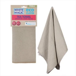 White Magic Tea Towel Single Pebble