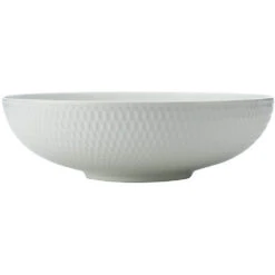 Maxwell And Williams White Basics Diamonds Round Serving Bowl 25cm